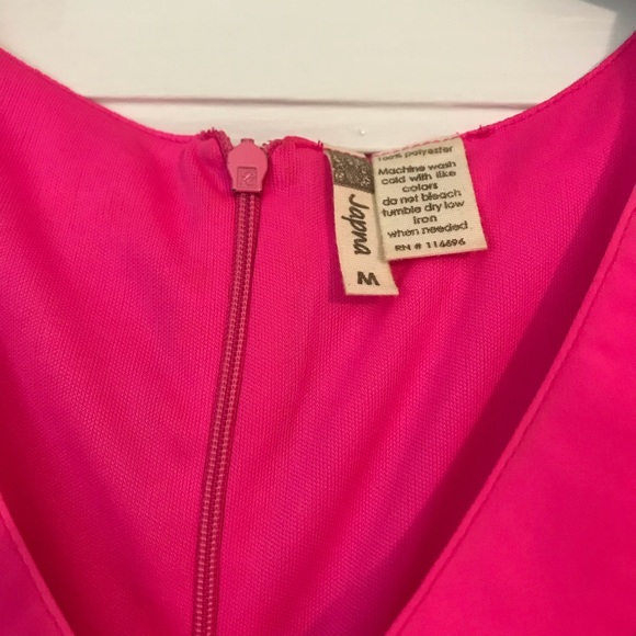 Hot pink midi dress Size M - Picture 5 of 7